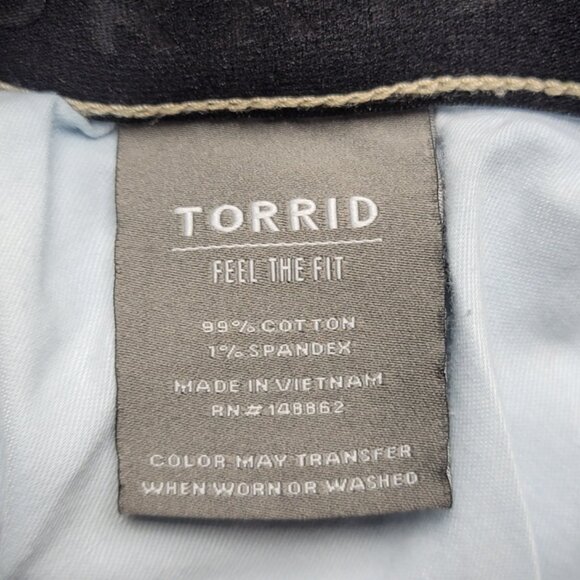 Torrid 22T Sky High Flare Premium Stretch High-Rise Jean 22 Tall - Picture 8 of 9
